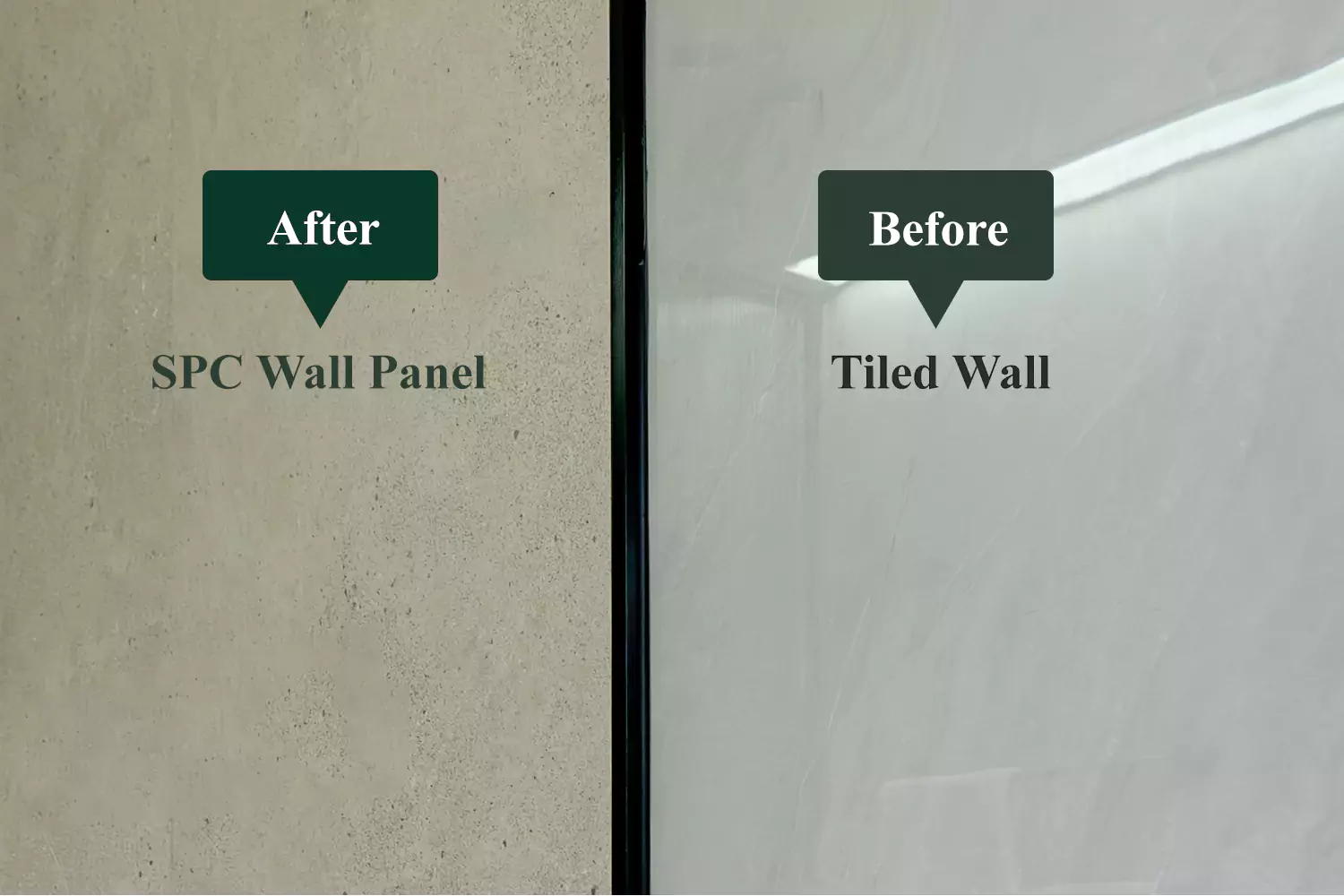 wall renovation before after