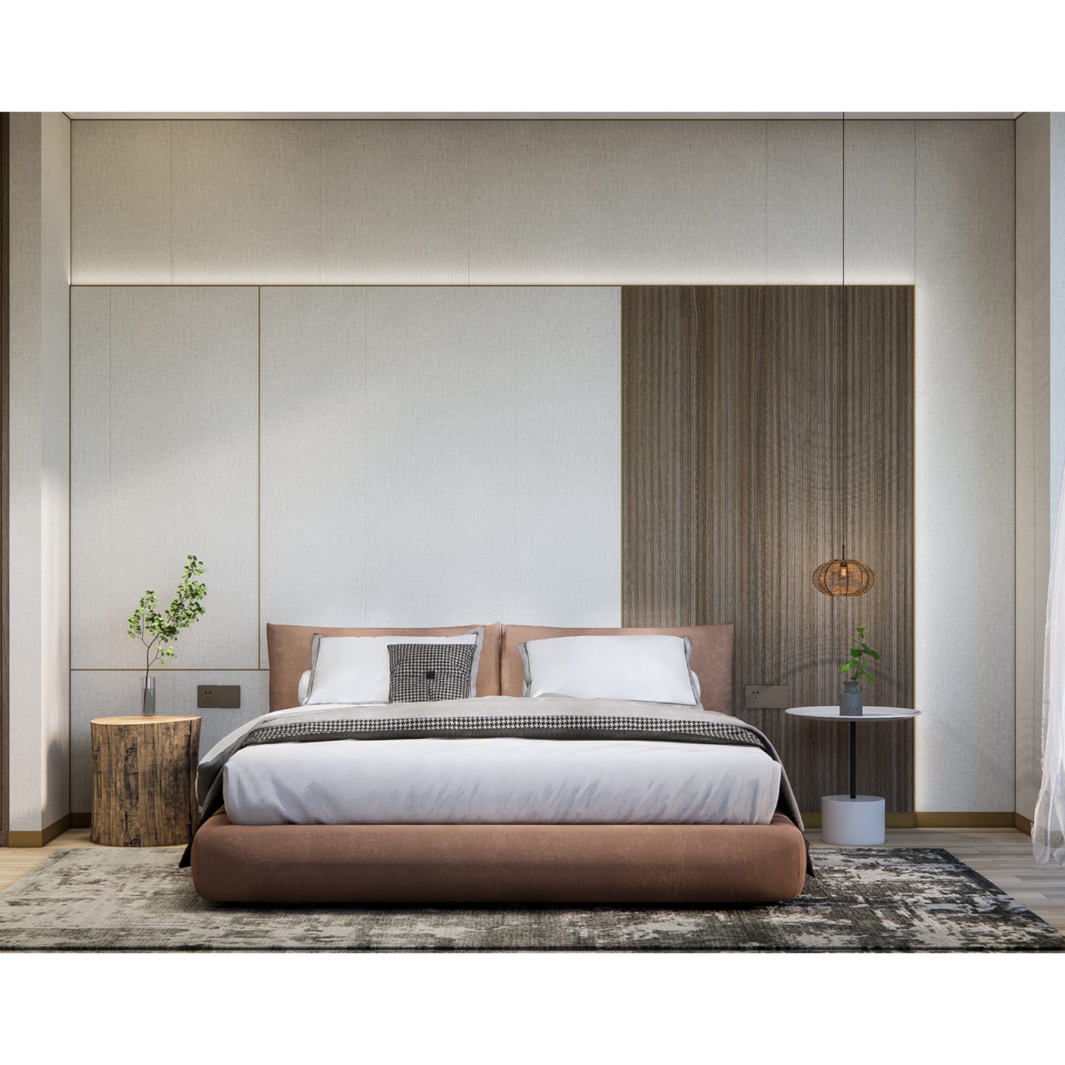 DBJ9012 Bedroom Accent Wall Panels