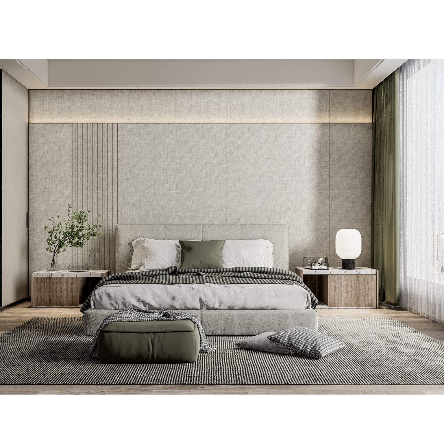 DBJ9018 Slat Panel Accent Wall