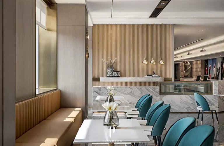 Linear Profile Fluted Wall Panels in Luxury Hotel Lobbies